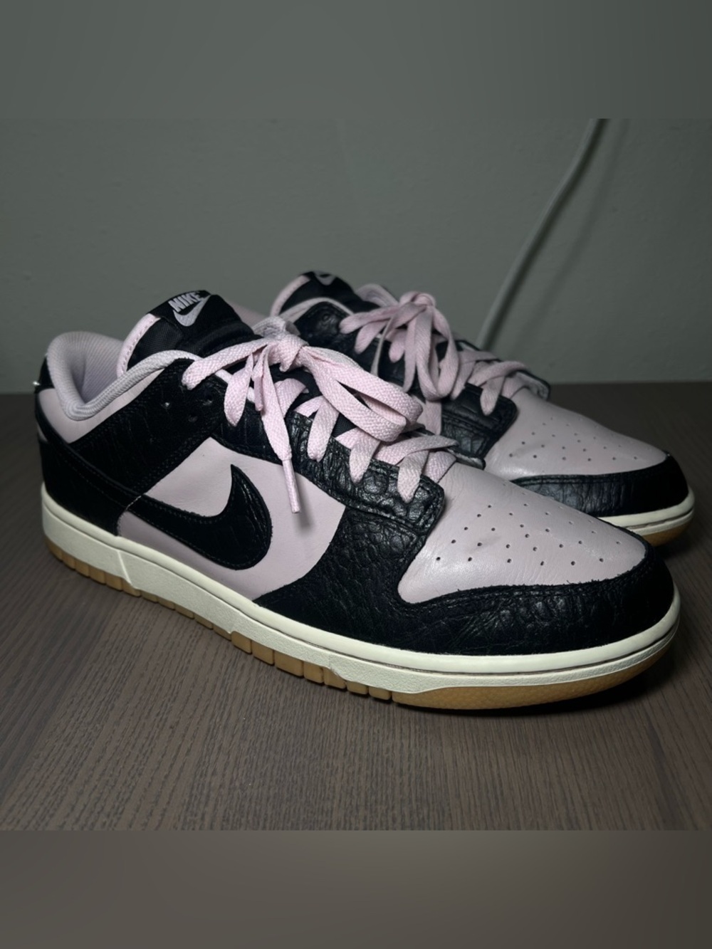 SIZE 11.5 MENS NIKE DUNK LOW RETRO LTD BLACK PLATINUM VIOLET CROC HF9191-001